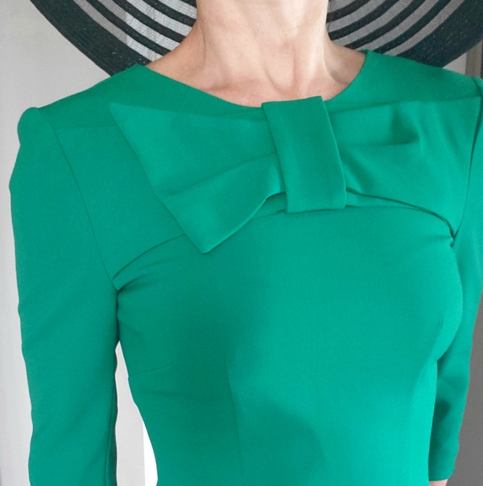 👑 2X HOST PICK 👑 🔥 BRAND NEW 🔥 Sandra Angelozzi Front Bow, 3/4 Sleeves Dress